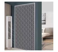 Rideau de porte d'hiver Rideaux de porte en coton d'hiver, isolation phonique, climatisation, préservation la chaleur domestique(Gray,80X220CM)