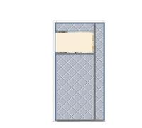 Rideau de porte d'hiver Rideaux De Porte Isolés Magnétiques, Extérieurs Visibles, Poignées Universelles Gauche Et Droite(44inch X 83inch)