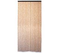 Morel Rideau de porte en bambou et perle de bois