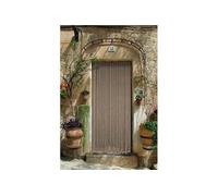 Rideau de porte en corde tressée coton écru 90 x 200 cm -