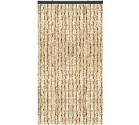 Rideau de porte en molleton - Largeur : 140 cm - Longueur : 250 cm - Beige chiné