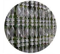 Rideau de porte en perles grises Elba 90 x 210 cm Gris G