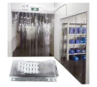 Rideau de porte en plastique pour chambre froide, rideau à lamelles en vinyle, s store vertical en PVC thermiquement isolé pour garage, terrasse ou commerce (135 x 210 cm / 53,15 x 82,68 po)