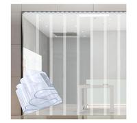 Rideau de porte en PVC lisse transparent pour porte et porte en PVC isolant et isolant thermique pour terrasse, cuisine, chambre à coucher