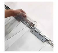 Rideau de porte en PVC transparent de 1 m, rideau en plastique isolé pour congélateur, 0,75 x 2,55 m, barrière de porte transparente, solution d'économie d'énergie et anti-poussière
