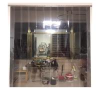 Rideau de porte en PVC transparent imperméable pour réfrigérateur, cuisine, salle blanche, garage, 165 x 280 cm, facile à installer, économe en énergie