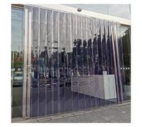 Rideau de Porte en PVC Transparent, kit de volet Anti-moustiques imperméable pour la Maison et la Cuisine, Installation Facile, revêtement de Porte en Plastique Durable de 0,75 x 2 m.