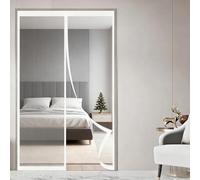 Rideau de Porte Épaississant D'Hiver 140 x 160 cm Anti Froid et Chaleur Vent Isolation Phonique Imperméable Moustiquaire Fenêtre Magnétique pour Salon, Chambre Chauffante, A