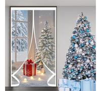 Rideau de Porte Épaississant D'Hiver 176 x 200 cm Durable, Coupe-Vent, Imperméable, Fermeture Automatique Rideau de Porte Anti Froid pour Cuisine, Chambre à Coucher, A