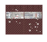 Rideau de Porte Garage Isolant Thermique Magnétique, 183-549cm Rideaux de Portes Isolants Thermiques d'hiver, Résistant au Froid et À l'Eau, Isolation Porte de Garage(Browns,W6xH6.5ft/183x198cm)