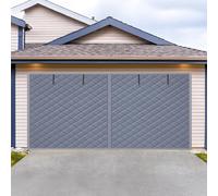 Rideau de Porte Garage Magnétique Isolant, Coupe-Vent Imperméable en Tissu Oxford, Kit de Isolation Thermique, Couverture Blocage Du Froid en Hiver et Économie D'Énergie(Gray,W229xH198CM)