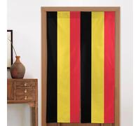 Rideau de porte imprimé drapeau de la Belgique, 86,4 x 142,2 cm, bon drapé, pas facile à froisser, convient pour la maison