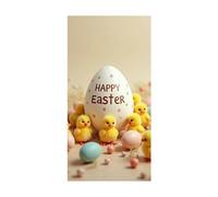 [Rideau de Porte imprimé œuf de Pâques] Élégant et Plein de Vie, il Convient à Une Utilisation dans Divers scénarios. Dépêchez-Vous et créez Une atmosphère printanière chez Vous ! (A, 200x90cm)