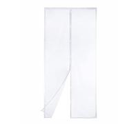 Rideau de porte isolant magnétique, rideau de porte transparent en EVA isolant thermique et résistant au froid, à fermeture automatique, ne nécessitant aucun perçage, blanc (120x230cm)