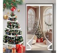 Rideau de Porte Isolant Thermique 106 x 242 cm Anti Froid et Chaleur Vent Isolation Phonique Imperméable Magnétique Isolant Thermique Porte pour Salon, Chambre Chauffante, A