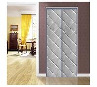 Rideau De Porte Isolant Thermique Isolation Port Porte Moustiquaire Magnétique, Écran Magique Insonorisé Domestique, Porte Pliante Facile À Installer, for Balcon, Salon, Porte Patio (Color : Grey,