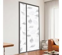 Rideau de Porte Isolant Thermique Magnétique,Couverture de Porte d'Entrée Imperméable Coupe-Vent Auto-Absorbant pour balcon salon extérieure,Sans Perçage