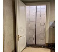 Rideau de Porte Isolant Thermique Magnétique,D'hiver Cuisine & Maison Réutilisable,Facile à ouvrir pour la ventilation,Anti Froid