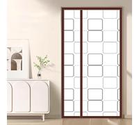 Rideau de Porte Isolant Thermique,Magnétique Rideau Thermique Isolant Auto-Absorbant Anti Froid et Chaleur,pour Maison Chambre balcon salon extérieure