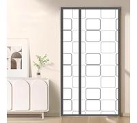 Rideau de Porte Isolant Thermique,Magnétique Rideau Thermique Isolant Auto-Absorbant Anti Froid et Chaleur,pour Maison Chambre balcon salon extérieure