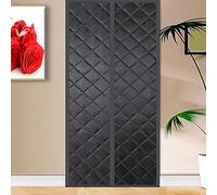 Rideau de Porte Isolant Thermique Rideau magnétique thermique isolant Isolant Phonique Anti Froid pour portes Isolation Seule pour portes de balcon Porte de salon extérieure 70x200cm Noir