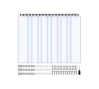 Rideau à Lanière PVC-VEVOR-97x213,4 cm-Rideau Lamelles Transparent-pour Portes de Supermarché, Usine, Entrepôt, Centres Commerciaux
