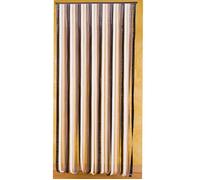 Rideau de porte lanières plastique Marron/beige