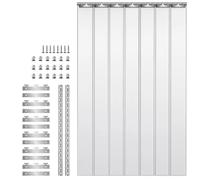 Rideau de Porte Lanières PVC 90×220cm Transparent | Rideau Laniere Pvc-Schutz vor Kälte,Imperméable, Anti-Poussière, Rideau de Porte Industriel pour Entrepôt, Magasin et Atelier