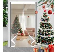 Rideau de Porte Magnétique 240 x 215 cm Chaud en Hiver et Frais en Été, Chaud Coupe-Vent et Insonorisant Moustiquaire Magnétique pour Porte pour Cuisine et Salon de, A