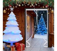 Rideau de Porte Magnétique à Isolation 140 x 200 cm Durable, Coupe-Vent, Imperméable, Fermeture Automatique Moustiquaire Porte Magnétique pour Cuisine, Chambre à Coucher, A