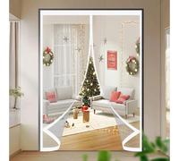 Rideau de Porte Magnétique à Isolation 300 x 192 cm Durable, Coupe-Vent, Imperméable, Fermeture Automatique Magnétique Moustiquaire Rideau pour Salon, Chambre Chauffante, A