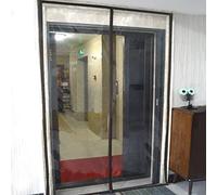 Rideau de porte magnétique à isolation thermique en PVC transparent coupe-vent et imperméable pour empêcher les courants d'air et l'air froid pour climatisation salles et cuisines (160 x 230 cm)