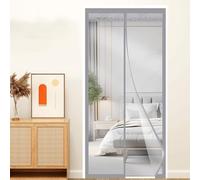 Rideau de Porte Magnétique à Isolation Thermique Épaissir Transparent EVA Rideaux Réutilisable Panneau Imperméable Entrée,Fermeture Automatique L'hiver Coupe-vent