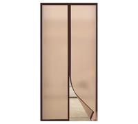 Rideau de porte magnétique à isolation thermique, moustiquaire à fermeture automatique, housse isolante pour rester au chaud en hiver, pour cuisine, chambre(Brown,90x200cm)
