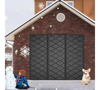 Rideau de Porte magnétique à Isolation Thermique, Porte moustiquaire magnétique à Double ouverture, Couverture de Porte Thermique améliorée,Isolation Rideau de Porte D'ntrée Sans Perçage-260x180cm