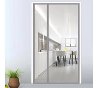 Rideau de porte magnétique à isolation thermique pour porte d'hiver, protection contre les courants d'air et réduction du bruit (150 x 200 cm), idéal pour l'isolation par temps froid