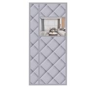 Rideau de porte magnétique à isolation thermique pour temps froid, économie d'énergie, panneau de porte isolé avec fenêtre, parfait pour les portes de maison et de bureau