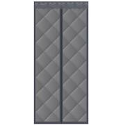 Rideau de porte magnétique à isolation thermique - Tissu Oxford amélioré avec aimants puissants, rembourrage en coton épais pour une isolation supérieure par temps froid, housse de porte économe en