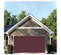 Rideau de Porte Magnétique Garage Rideau de Porte Isolant Thermique Rideaux Thermique Isolant en Coton, Kit D’Isolation Coupe-Vent Et Chaud pour Terrasse Couloirs Extérieur(Brun,W360xH320cm)