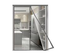 Rideau de porte magnétique isolant pour patio/balcon, transparent, en PVC résistnt, en PVC résistant aux intempéries, avec bande magnétique auto-adhésive, rideau chaud d'hiver (200 x 220 cm)