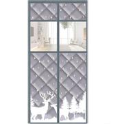 Rideau de Porte Magnétique Isolant Transparent Isolation Thermique Garage Maison Bloque Air Froid Économise l'Energie