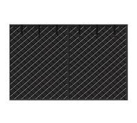 Rideau de Porte Magnétique Isolé Thermique, Kit D'isolation pour Porte de Garage, Résistant Au Froid et À L'Eau, Coupe-Vent, Oxford Couverture D'Isolation D'Écran en Hiver(Black,W350xH213CM)
