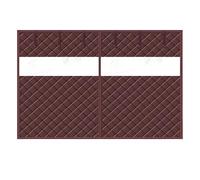 Rideau de Porte Magnétique Isolé Thermique, Kit D'isolation pour Porte de Garage, Résistant Au Froid et À L'Eau, Coupe-Vent, Oxford Couverture D'Isolation D'Écran en Hiver(Coffees,W480xH259CM)