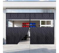 Rideau De Porte Magnétique Isolé Thermique Noir Rideau De Porte De Garage Coupe-Vent Et Chaud Couverture D'Isolation D'Écran for Garage En Hive Couverture À Isolation De Porte(Blacks,W198xH244cm)