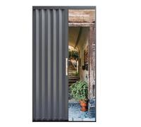 Rideau de porte magnétique plissé invisible, portes coulissantes pliantes en accordéon pour l'intérieur et l'extérieur, personnalisable pour un ajustement parfait