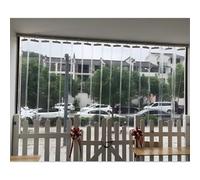 Rideau de porte magnétique Rideau coulissant en PVC for porte, rideau de pliable transparent et flexible for congélateur, entrepôt, espace travail extérieur(1.95x2.4m)