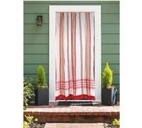 Rideau de porte moustiquaire en toile multicolore Rouge 140 x 225 cm - Morel