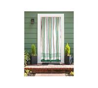 Rideau de porte moustiquaire en toile multicolore Vert 140 x 225 cm -