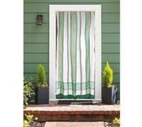 Rideau de porte moustiquaire en toile multicolore Vert 140 x 225 cm - Morel