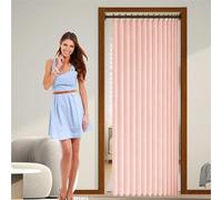 Rideau de Porte Occultant 128 x 100 cm Anti Froid et Chaleur, Séparateur de Pièce Pliable, Design Accordéon Rideau Accordéon Placard pour Salon Chambre Maison et Cuisine, Rose